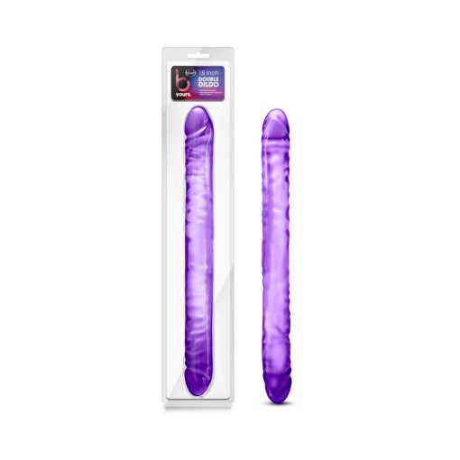 B Yours 18 In. Double Dildo Purple