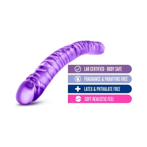 B Yours 18 In. Double Dildo Purple - Image 5