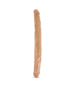 B Yours 14 In. Double Dildo Tan