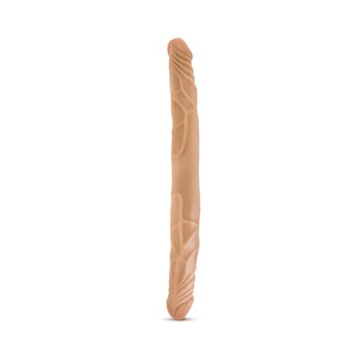 B Yours 14 In. Double Dildo Tan - Image 2