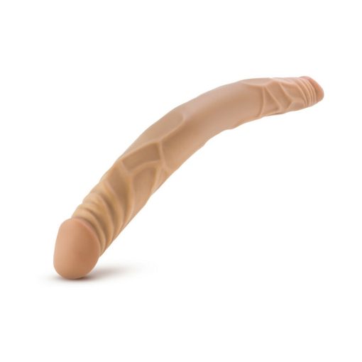 B Yours 14 In. Double Dildo Tan - Image 4