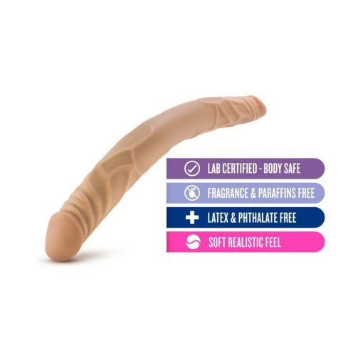 B Yours 14 In. Double Dildo Tan - Image 5