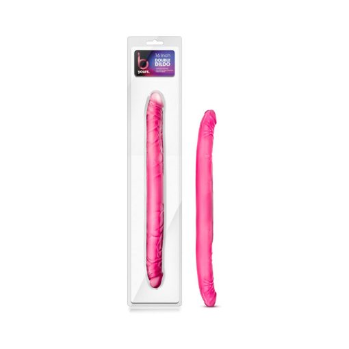 B Yours 16 In. Double Dildo Pink