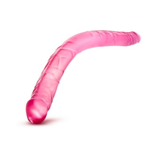 B Yours 16 In. Double Dildo Pink - Image 4