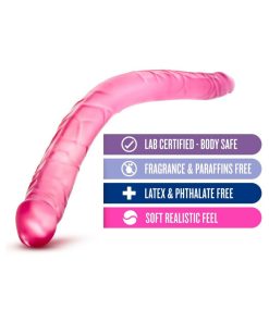 B Yours 16 In. Double Dildo Pink