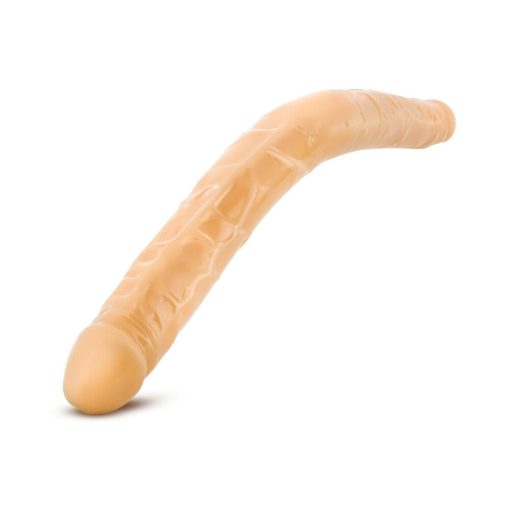 B Yours 16 In. Double Dildo Beige - Image 3