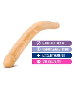 B Yours 16 In. Double Dildo Beige