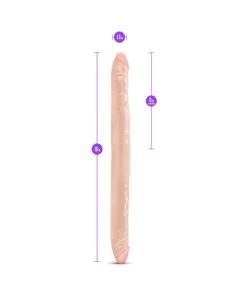 B Yours 16 In. Double Dildo Beige