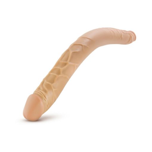 B Yours 16 In. Double Dildo Tan - Image 4