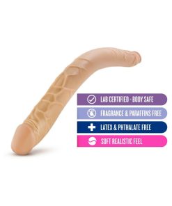 B Yours 16 In. Double Dildo Tan
