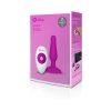 B-Vibe Novice Rechargeable Remote-Controlled Vibrating Silicone Anal Plug Fuchsia