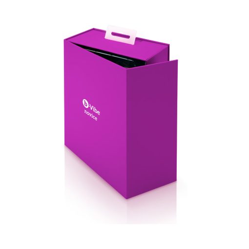 B-Vibe Novice Rechargeable Remote-Controlled Vibrating Silicone Anal Plug Fuchsia - Image 3