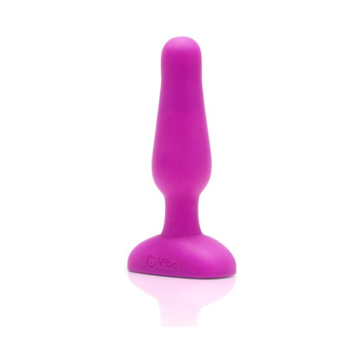 B-Vibe Novice Rechargeable Remote-Controlled Vibrating Silicone Anal Plug Fuchsia - Image 6