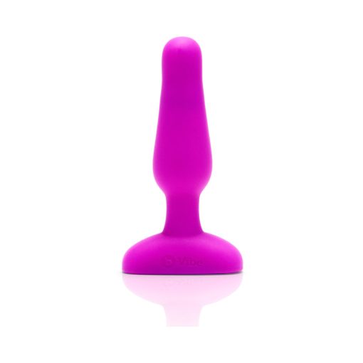 B-Vibe Novice Rechargeable Remote-Controlled Vibrating Silicone Anal Plug Fuchsia - Image 7