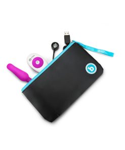 B-Vibe Novice Rechargeable Remote-Controlled Vibrating Silicone Anal Plug Fuchsia