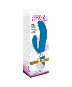 Gossip 20X Ivy 3 Speed  17 Function Waterproof Dual Motors 180 Degree Flexible Stimulator Azure