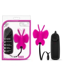 Luxe Butterfly Teaser Remote-Controlled Silicone Mini Vibrator Fuchsia