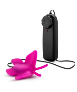 Luxe Butterfly Teaser Remote-Controlled Silicone Mini Vibrator Fuchsia