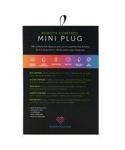 Nu Sensuelle Remote Control Mini Plug Black