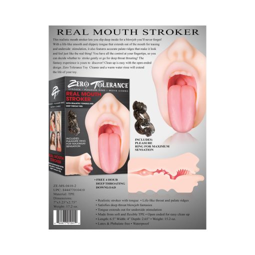 Zero Tolerance Real Mouth Stroker With Dvd - Image 12