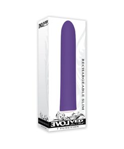 Evolved Rechargeable Sli Mline Vibrator Purple