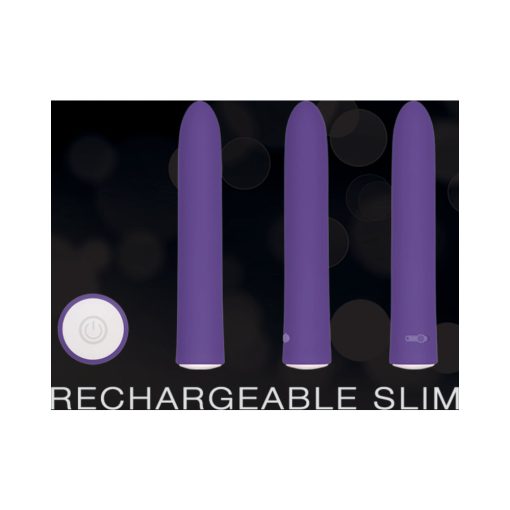 Evolved Rechargeable Sli Mline Vibrator Purple - Image 6