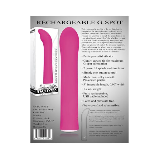 Evolved Rechargeable G-Spot Vibrator Pink - Image 9