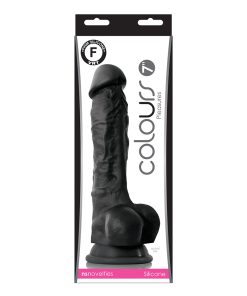 Colours Pleasures 7 In. Dildo Black