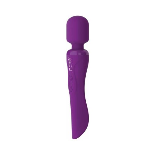 Wanachi Body Recharger Rechargeable Silicone Wand Vibrator Purple - Image 3
