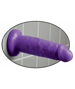 Dillio 6 In. Chub Realistic Dildo With Suction Cup Purple