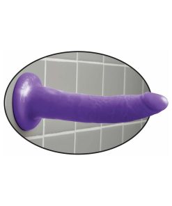 Dillio 7 In. Slim Realistic Dildo With Suction Cup Purple