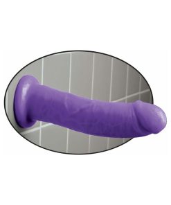 Dillio 8 In. Realistic Dildo With Suction Cup Purple