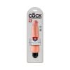 King Cock 8 In. Vibrating Stiffy Realistic Dildo Beige
