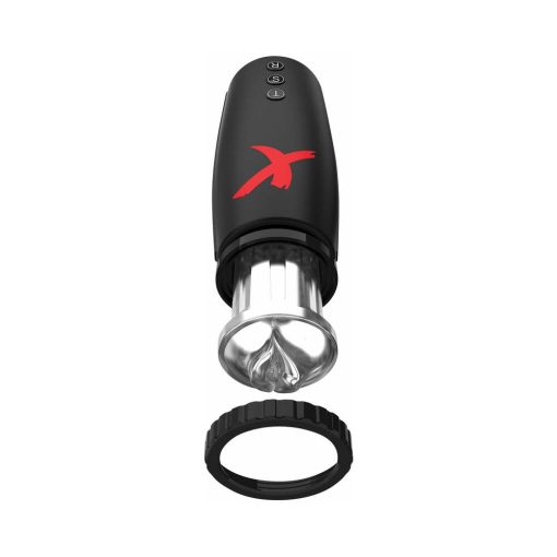 Pdx Elite Moto-Bator Thrusting Suction Masturbator Clear/Black - Image 5