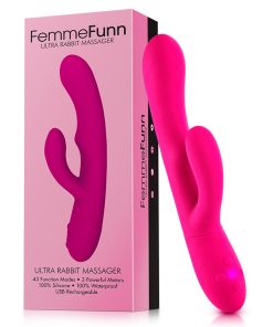 FemmeFunn Ultra Rabbit – Rotating Dual Stimulation Vibrator, Pink