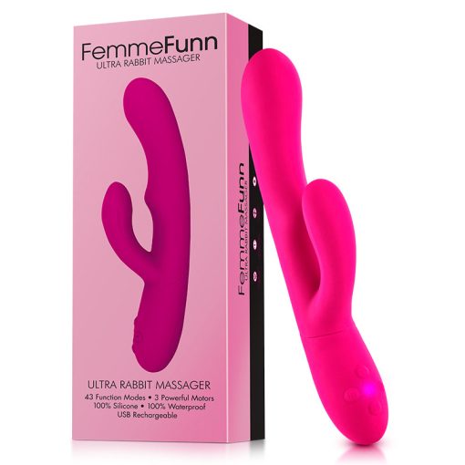 FemmeFunn Ultra Rabbit – Rotating Dual Stimulation Vibrator, Pink