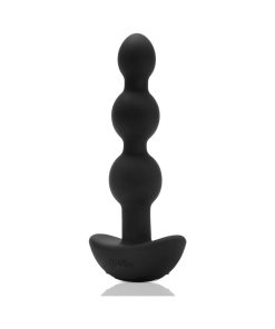 B-Vibe Triplet Rechargeable Remote-Controlled Vibrating Anal Beads Plug Black