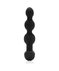 B-Vibe Triplet Rechargeable Remote-Controlled Vibrating Anal Beads Plug Black