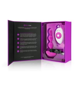 B-Vibe Triplet Rechargeable Remote-Controlled Vibrating Anal Beads Plug Fuchsia