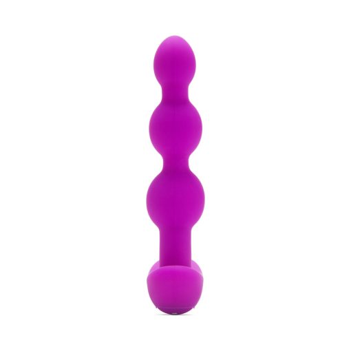 B-Vibe Triplet Rechargeable Remote-Controlled Vibrating Anal Beads Plug Fuchsia - Image 8