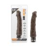 Dr. Skin Vibe 6 Realistic 8.75 In. Vibrating Dildo Brown