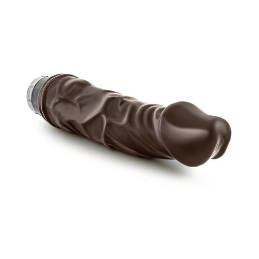 Dr. Skin Vibe 6 Realistic 8.75 In. Vibrating Dildo Brown - Image 4