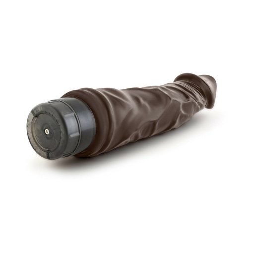 Dr. Skin Vibe 6 Realistic 8.75 In. Vibrating Dildo Brown - Image 5
