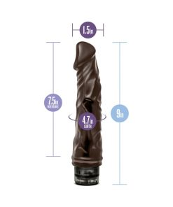 Dr. Skin Vibe 6 Realistic 8.75 In. Vibrating Dildo Brown