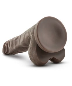 Dr. Skin Stud Muffin Realistic 8.5 In. Dildo With Balls Brown