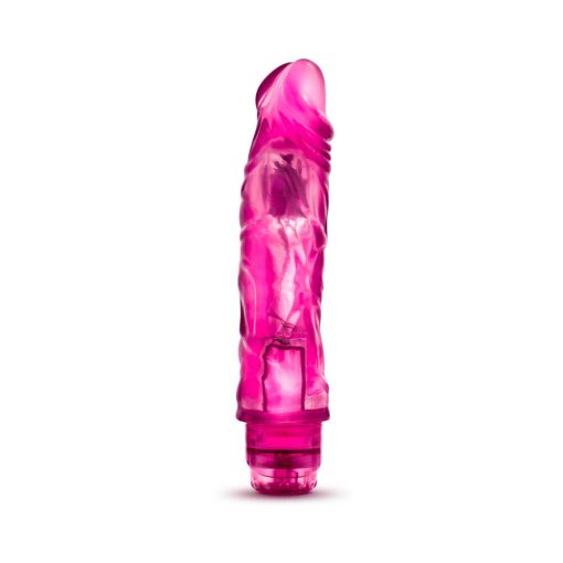 Glow Dicks The Drop Realistic 8.5 In. Vibrating Dildo Pink - Image 2