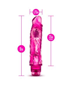 Glow Dicks The Drop Realistic 8.5 In. Vibrating Dildo Pink