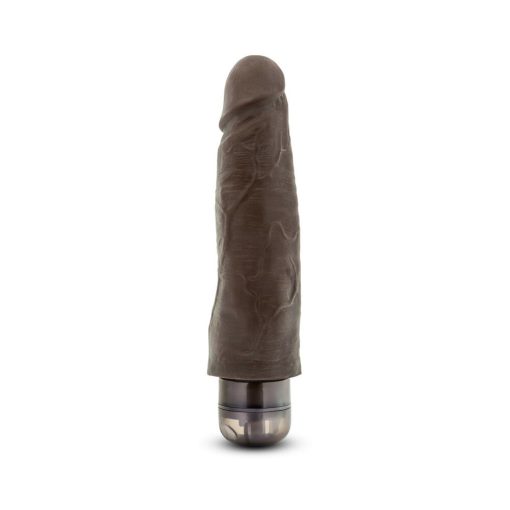 Dr. Skin Vibe 14 Realistic 8 In. Vibrating Dildo Brown - Image 2