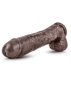 Dr. Skin Mr. Savage Realistic 11.5 In. Dildo With Balls Brown
