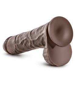 Dr. Skin Mr. Savage Realistic 11.5 In. Dildo With Balls Brown